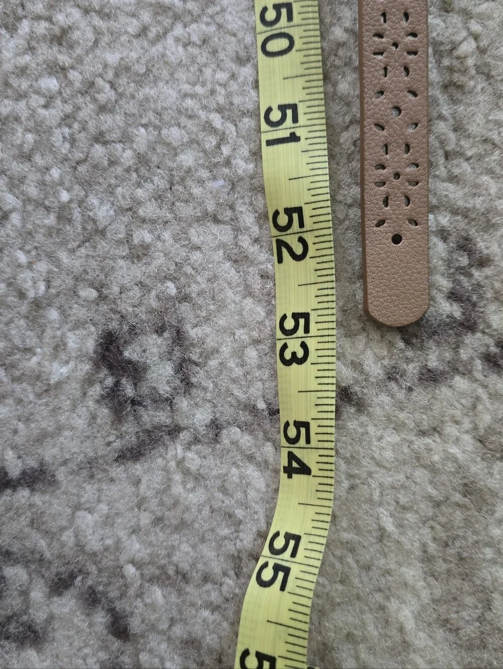 Women's Thin Leather Belt Strap in Beige